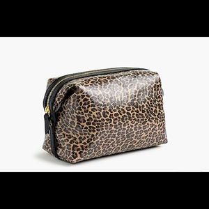 NWT Large leopard Dopp kit from J.Crew